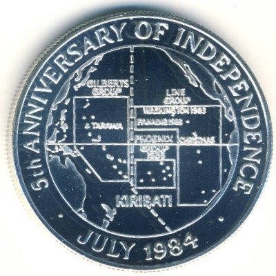 Кирибати 10 долларов 1984 год