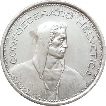 Швейцария 5 франков 1969 год