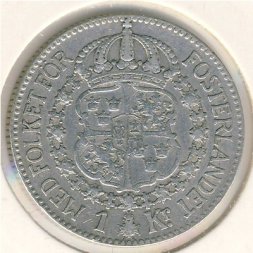 Швеция 1 крона 1924 год