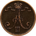 Финляндия 1 пенни 1888 год - Александр III - XF