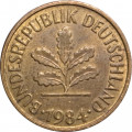 ФРГ 5 пфеннигов 1984 год (D)