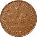 ФРГ 2 пфеннига 1973 год (F)