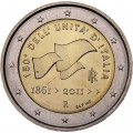 Италия 2 евро 2011 год - 150-летие объединения Италии (Рисорджименто)