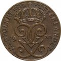 Швеция 2 эре 1930 год - Король Густав V