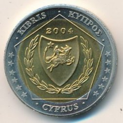 Кипр 2 евро 2004 год (Unusual)