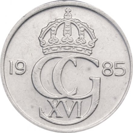 Швеция 50 эре 1985 год - Король Карл XVI Густав