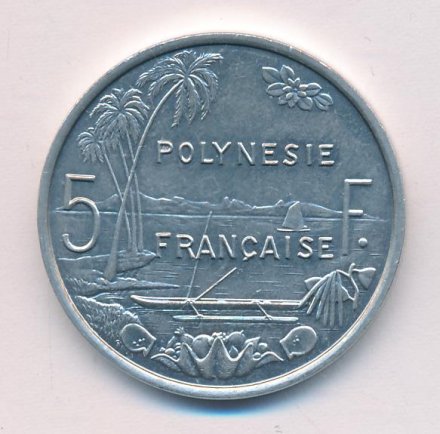 Французская Полинезия 5 франков 1994 год