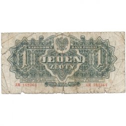 Польша 1 злотый 1944 год - G
