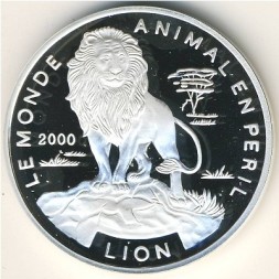 Монета Того 1000 франков 2000 год