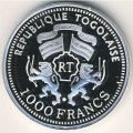 Того 1000 франков 2000 год