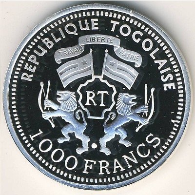 Того 1000 франков 2000 год