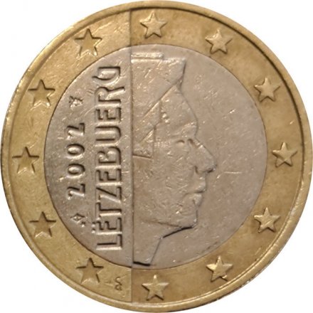 Люксембург 1 евро 2002 год