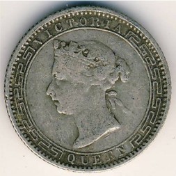 Цейлон 25 центов 1892 год