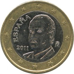 Испания 1 евро 2011 год