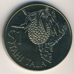 Монета Токелау 1 тала 1978 год