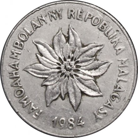 Мадагаскар 5 франков 1984 год