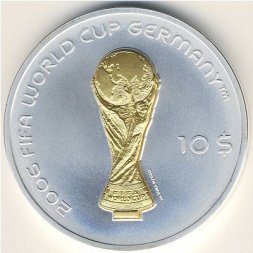 Фиджи 10 долларов 2005 год - ЧМ по футболу 2006 года в Германии