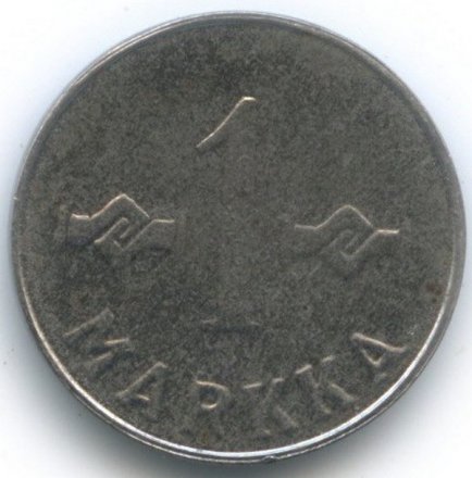 Финляндия 1 марка 1952 год (новый тип)