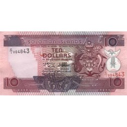Соломоновы острова 10 долларов 1996 год - UNC