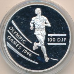 Монета Джибути 100 франков 1994 год