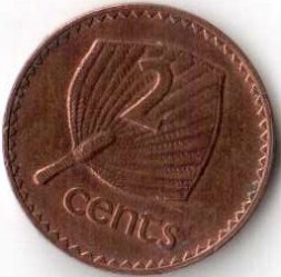 Фиджи 2 цента 1987 год