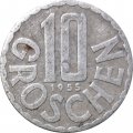Австрия 10 грошей 1955 год