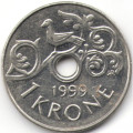 Норвегия 1 крона 1999 год