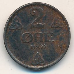 Норвегия 2 эре 1944 год