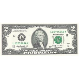 США 2 доллара 2009 год - L - UNC