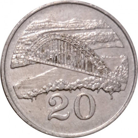 Зимбабве 20 центов 1991 год