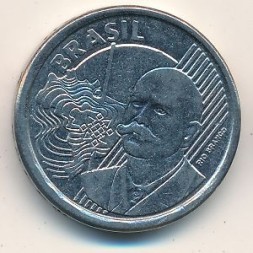 Монета Бразилия 50 сентаво 2009 год - Барон Рио-Бранко