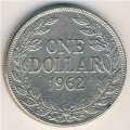 Либерия 1 доллар 1962 год