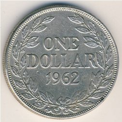 Либерия 1 доллар 1962 год