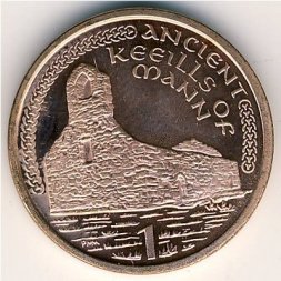 Остров Мэн 1 пенни 2000 год