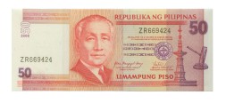 Филиппины 50 песо 2008 год - UNC