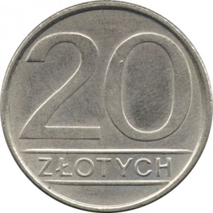 Польша 20 злотых 1986 год