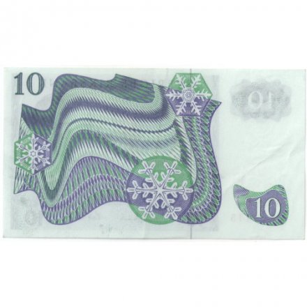 Швеция 10 крон 1972 год - Густав VI. Снежинки - XF