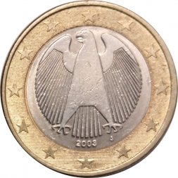 Германия 1 евро 2003 год - J