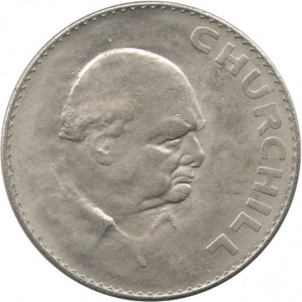 Великобритания 5 шиллингов 1965 год - Cэр Уинстон Черчилль