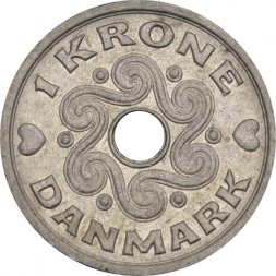 Дания 1 крона 2007 год 