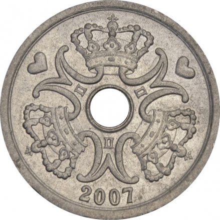 Дания 1 крона 2007 год 