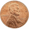 США 1 цент 2013 год - Авраам Линкольн (D)