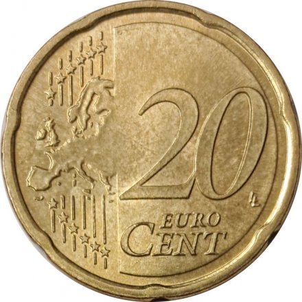 Германия 20 евроцентов 2010 год (J)