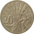 Чехословакия 20 геллеров 1929 год