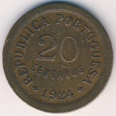 Португалия 20 сентаво 1924 год