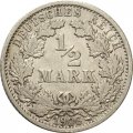 Германия 1/2 марки 1906 год (&quot;F&quot; - Штутгарт)