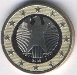 Германия 1 евро 2009 год (F)