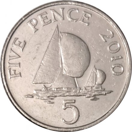 Гернси 5 пенсов 2010 год