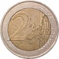 Франция 2 евро 2001 год - Стилизованное дерево
