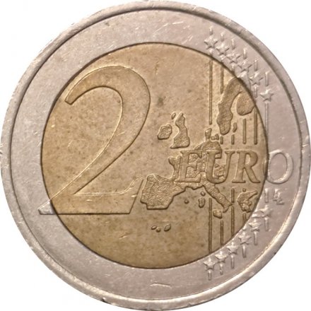 Франция 2 евро 2001 год - Стилизованное дерево